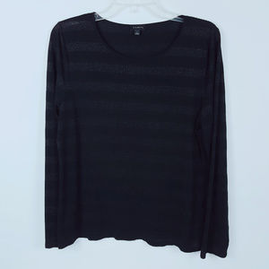 Talbot Black Long Sleeve Blouse